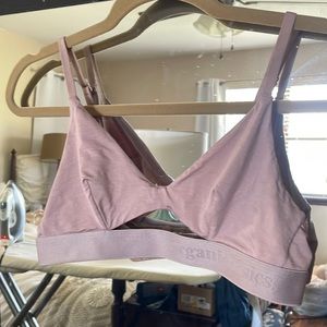 Lavender Organic Basics Triangle Bra small